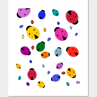 Fun bright ladybug pattern Posters and Art